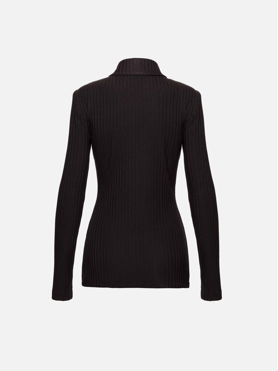 La Mania La Mania Bluzka COMELLE Brązowy ciemny Basic Fit