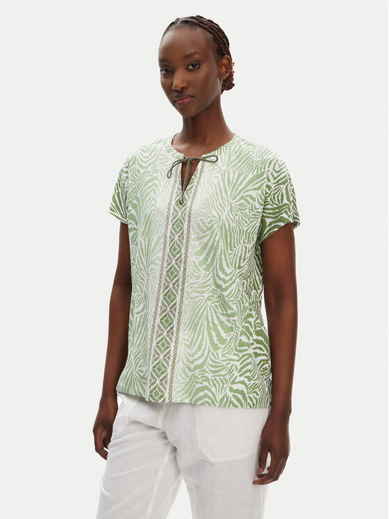 Olsen Olsen Bluse 11105099 Grün Regular Fit