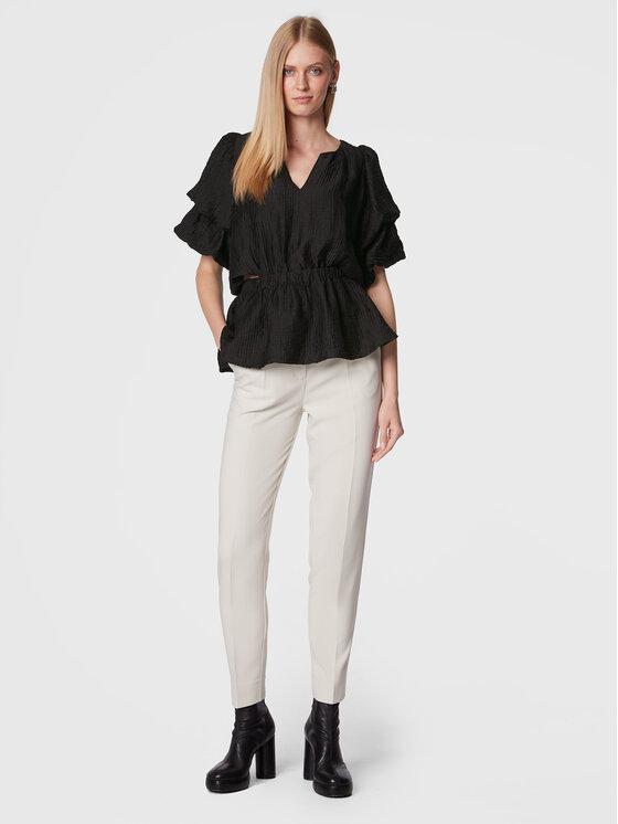Bruuns Bazaar Bruuns Bazaar Hlače Cindysus BBW2595 Bež Slim Fit