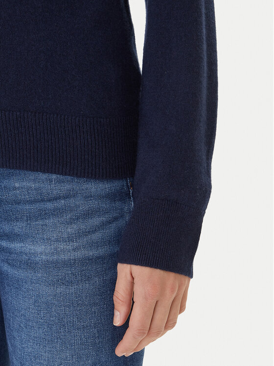 Tommy Hilfiger Tommy Hilfiger Pulover WW0WW47468 Bleumarin Regular Fit