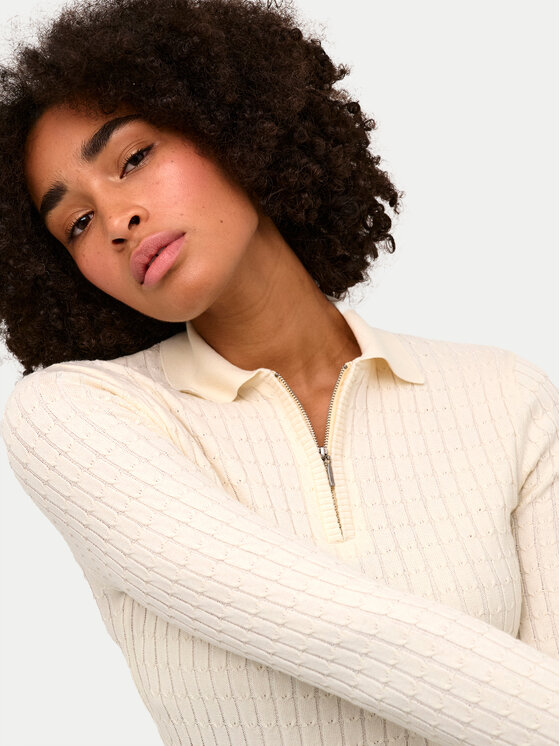 Kaffe Kaffe Džemper Flora 10508952 Bež Slim Fit
