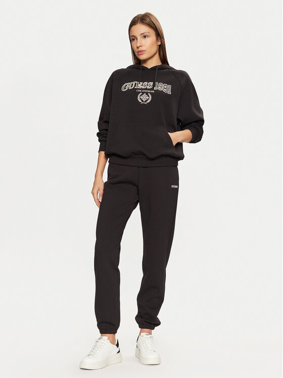 Guess Guess Spodnie dresowe V5RB02 KCLD1 Brązowy Regular Fit