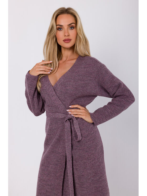 Made of Emotion Made of Emotion Vestito di maglia M772 Viola Modern Fit