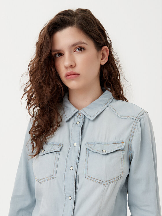 ONLY ONLY Джинсова сорочка Alexa 15315185 Блакитний Regular Fit