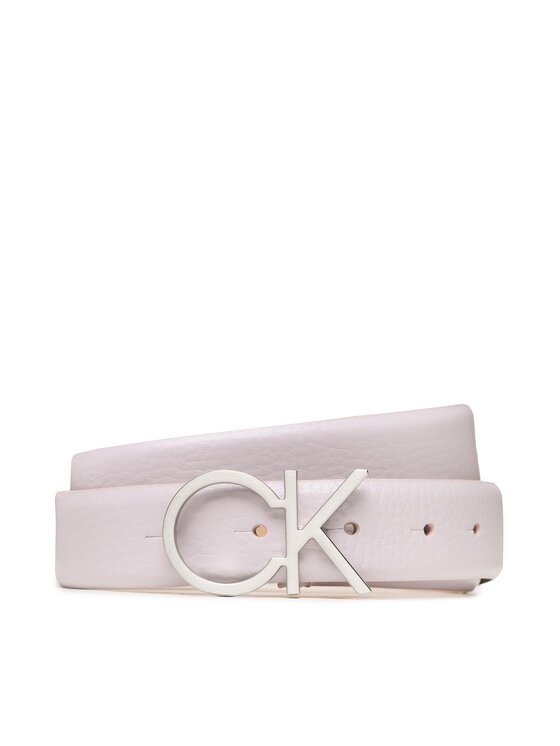 Curea de Damă Calvin Klein Re-Lock Ck logo Belt 30mm Pbl K60K610413 Violet