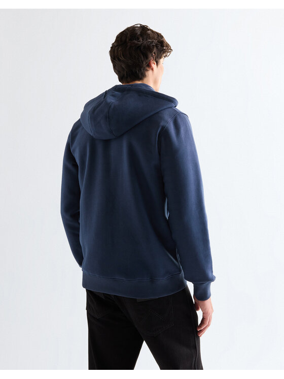 Wrangler Wrangler Bluza GRAPHIC ZIP HOODIE Czarny Regular Fit