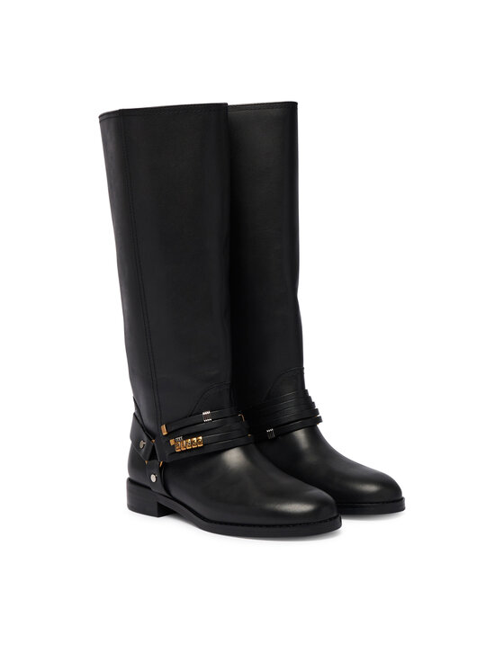 PINKO PINKO Kozačky ve vojenském stylu Cheval 01 SD0583P001 Černá