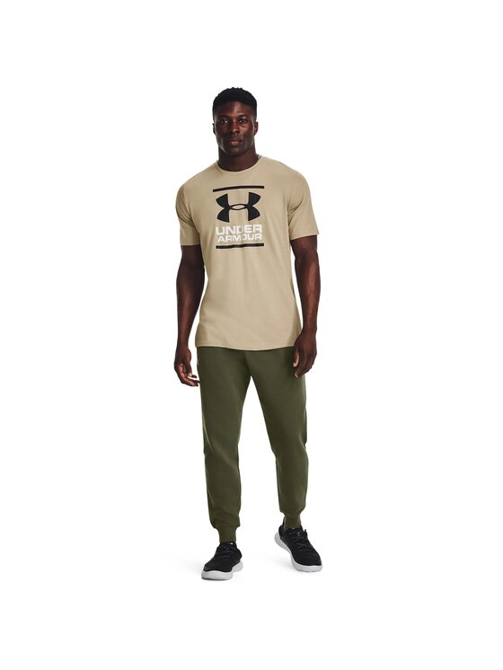 Under Armour Under Armour Spodnie dresowe 1379774-390 Zielony Basic Fit