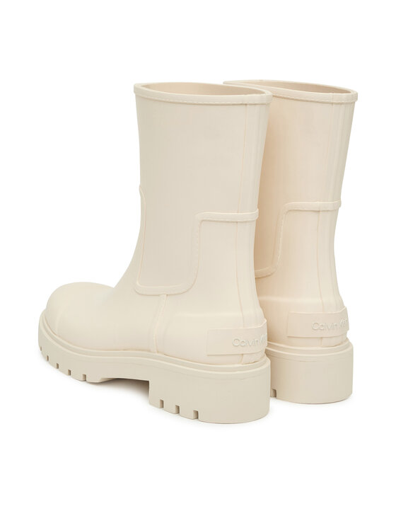 Calvin Klein Jeans Calvin Klein Jeans Kalosze Mid Rainboot Rubber YW0YW02004 Écru