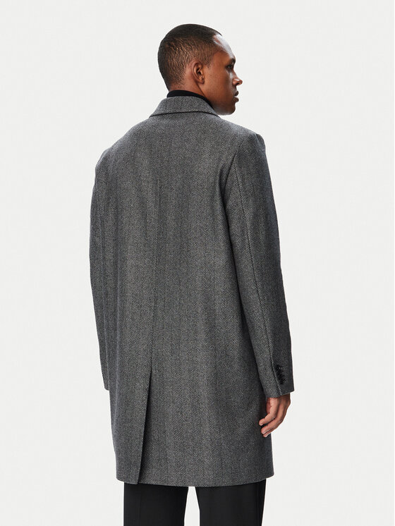 HUGO HUGO Wollmantel 50569209 Grau Regular Fit