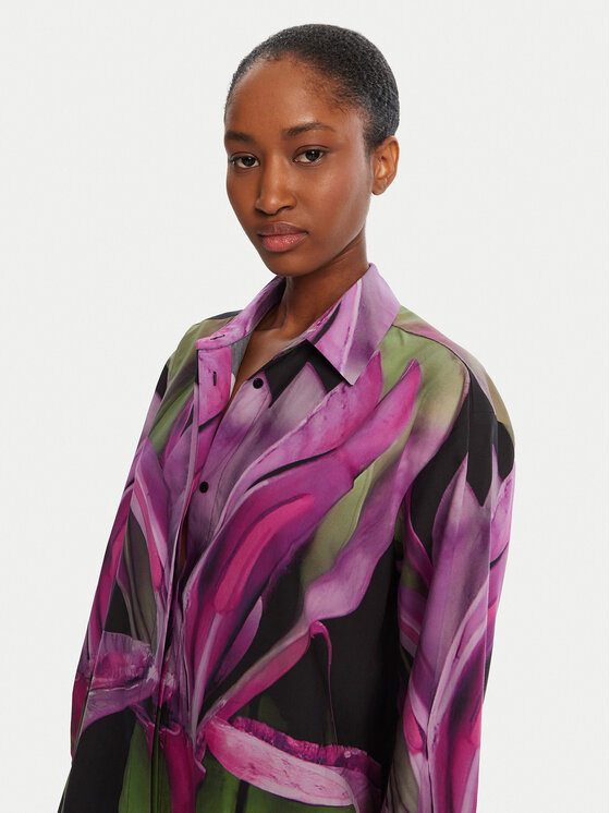 Desigual Desigual Košulja Orquidea Lacroix 25WWCW20 Šarena Relaxed Fit