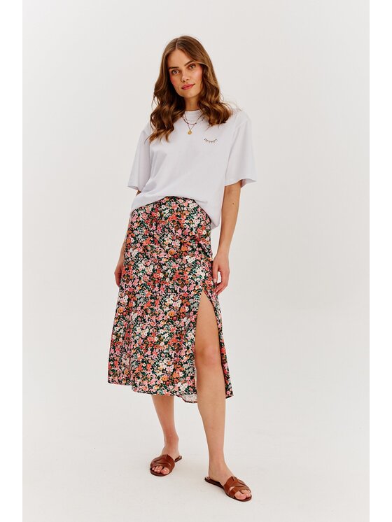 NAOKO NAOKO Spódnica midi Petalicious Kolorowy Regular Fit