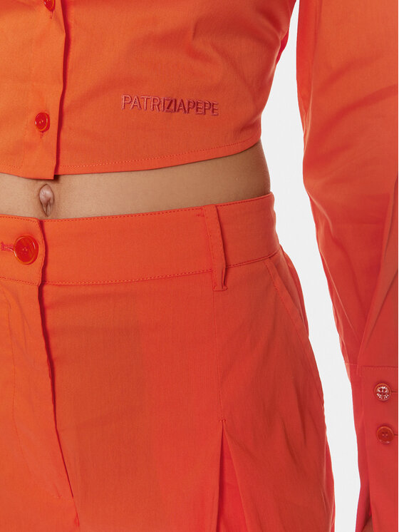 Patrizia Pepe Patrizia Pepe Marškiniai 2C1524/A23-R825 Oranžinė Regular Fit