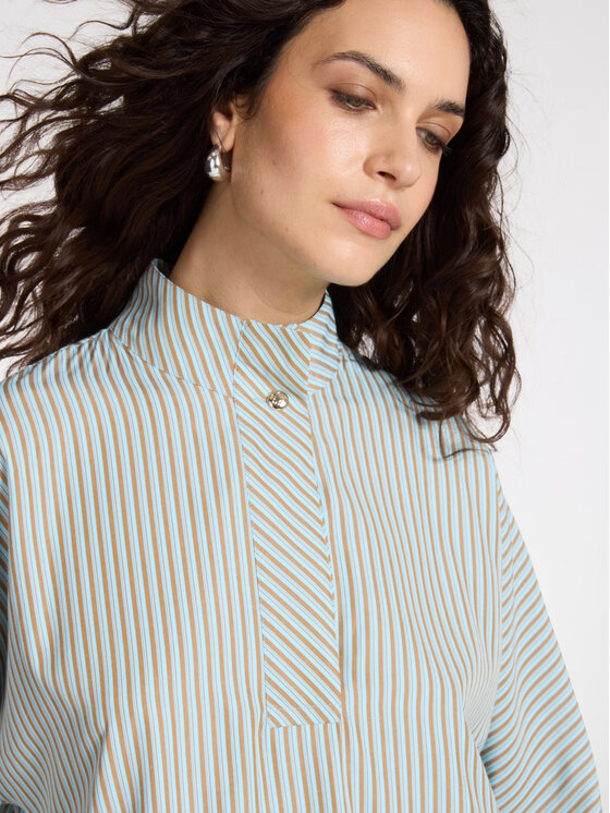 Elena Mirò Elena Mirò Blusa 2153Z100039N001 Turchese Boxy Fit