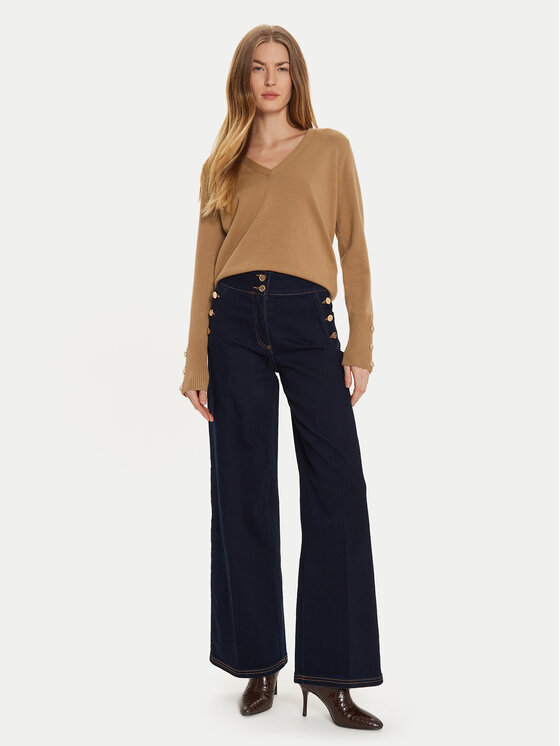 Morgan Morgan Pulover 242-MGOLD Bej Regular Fit