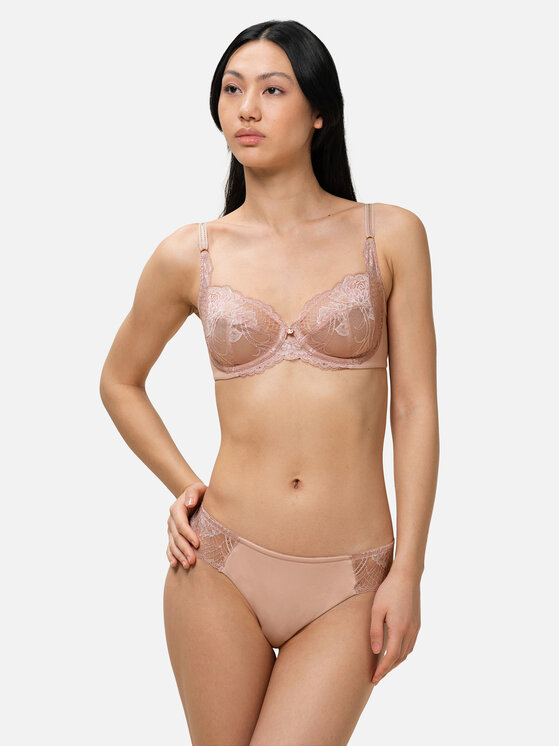 Triumph Triumph Nedrček s kostjo Wild Peony Florale 10209608 Roza