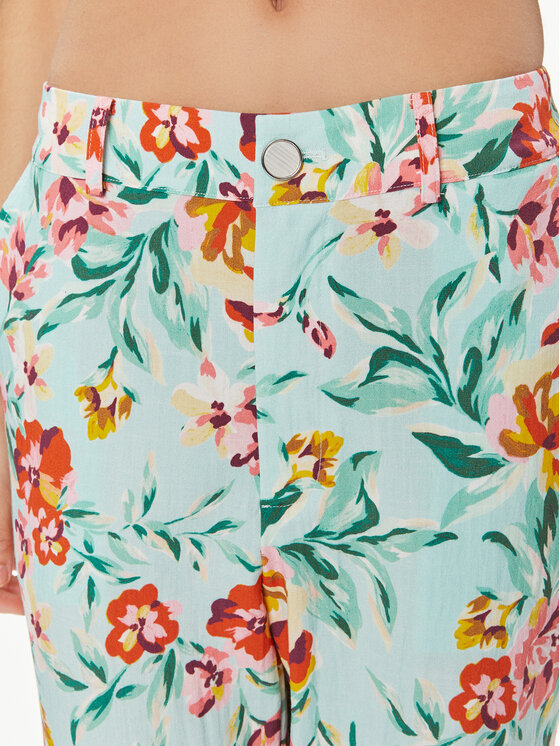 Guess Guess Pantaloni din material Adele W4GB30 WG4G0 Colorat Relaxed Fit