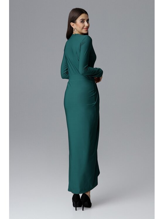 FIGL FIGL Sukienka M636 Zielony Regular Fit