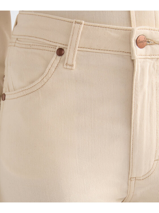 Wrangler Wrangler Jeansy 112378438 Beżowy Wide Leg