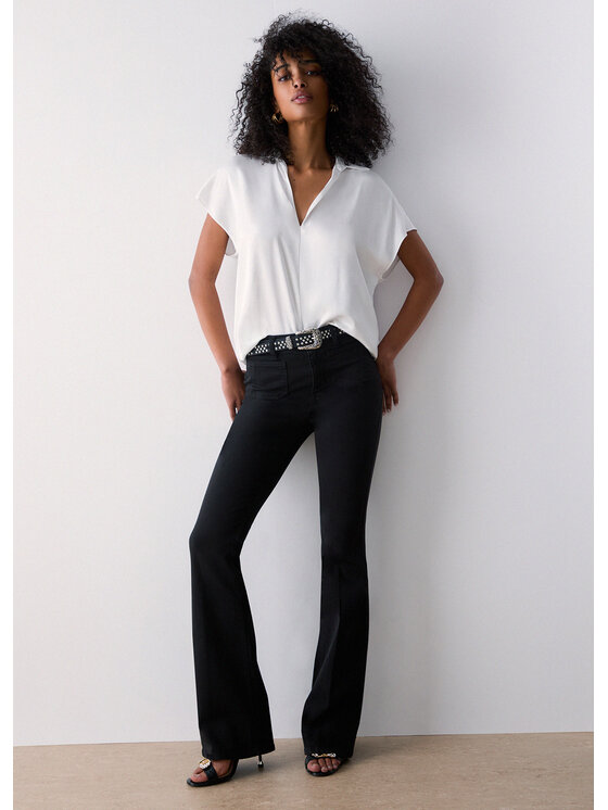 Liu Jo Liu Jo Pantaloni di tessuto WA6254T443A22222 Nero Regular Fit