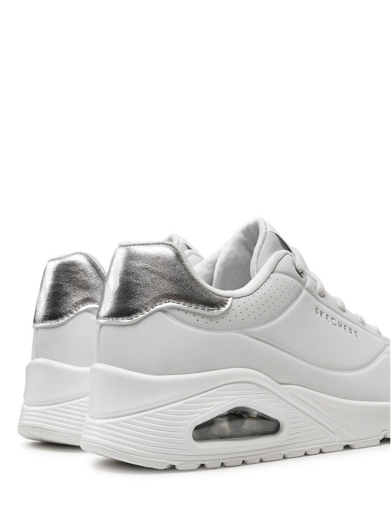 Skechers Sneakers Uno Shimmer Away 155196 WSL Bianco Modivo