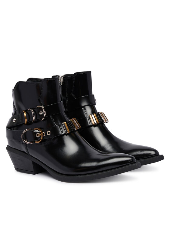 PINKO PINKO Bokacsizma Ankle Boot Box Calf SD0343 P114 Z99 Fekete