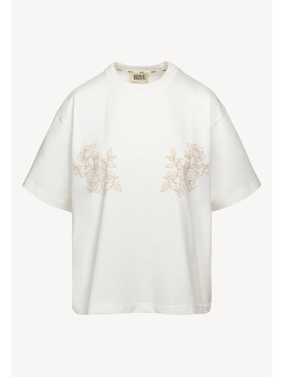BIZUU BIZUU T-Shirt FANYA Bílá Standard Fit