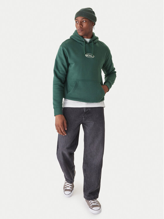 Quiksilver Quiksilver Pulóver Salt Water Graphic EQYFT05126 Zöld Comfort Fit