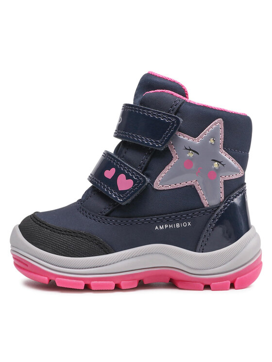 Geox Geox Snehule B Flanfil G.B Abx A B163WA 050FU C4268 M Tmavomodrá
