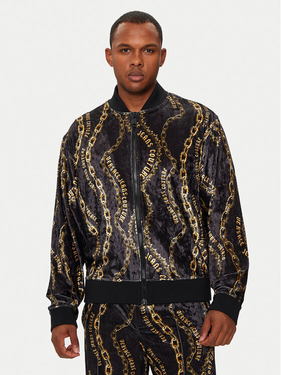 Versace Jeans Couture Bluză 77GAI300 JS367 Negru Regular Fit