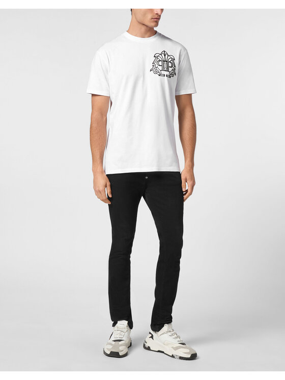 PHILIPP PLEIN PHILIPP PLEIN T-Shirt 14769 Biały Regular Fit