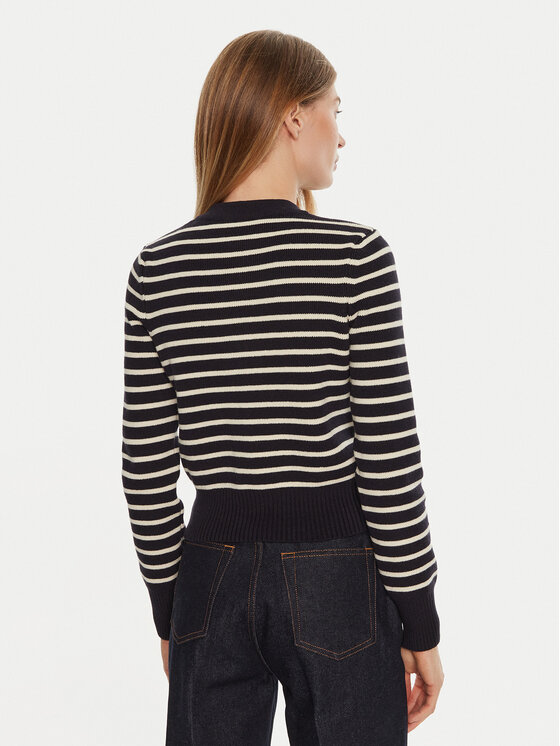 AMI Paris AMI Paris Kardigan FKC039KN0061 Granatowy Regular Fit
