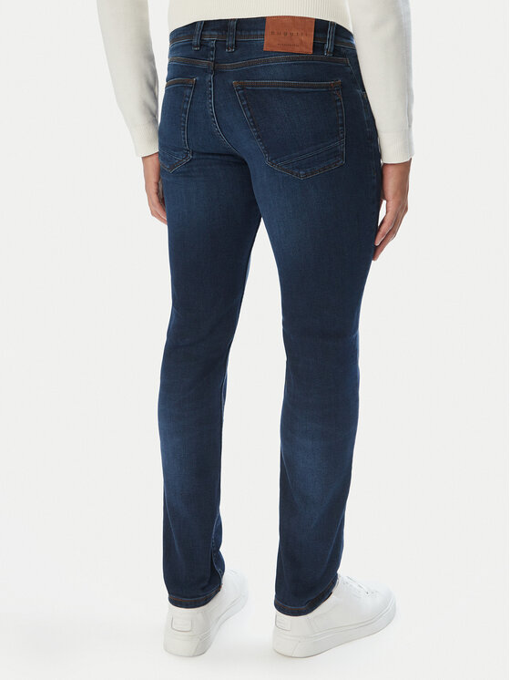 Bugatti Bugatti Teksad 3108D-26671F Tumesinine Slim Fit