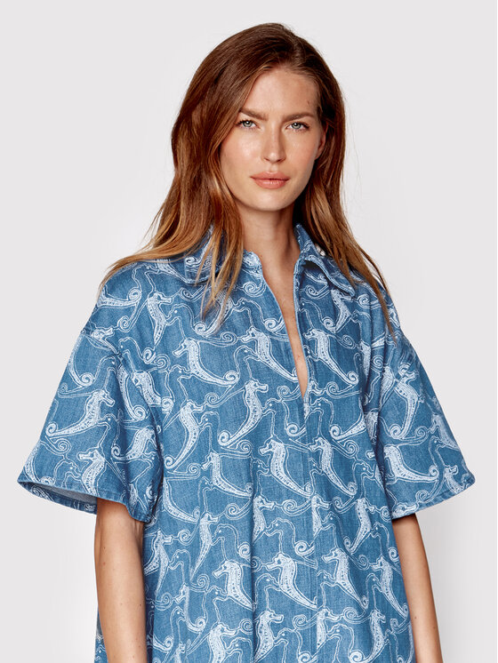 Samsøe Samsøe Samsøe Samsøe Jeanskleid Jonie F22200178 Blau Regular Fit