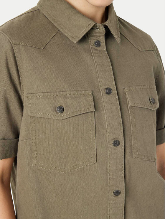 Noisy May Noisy May Sukienka jeansowa New Signe 27030173 Khaki Loose Fit
