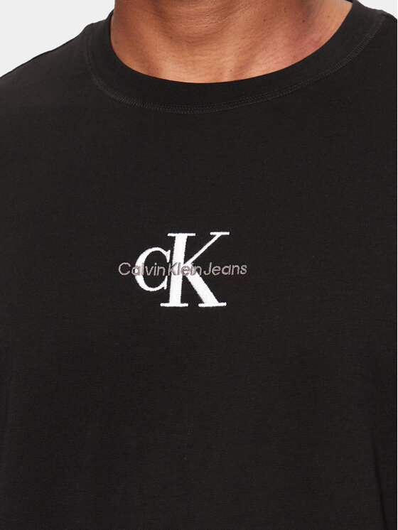 Calvin Klein Jeans Calvin Klein Jeans Majica Monologo J30J325649 Črna Regular Fit