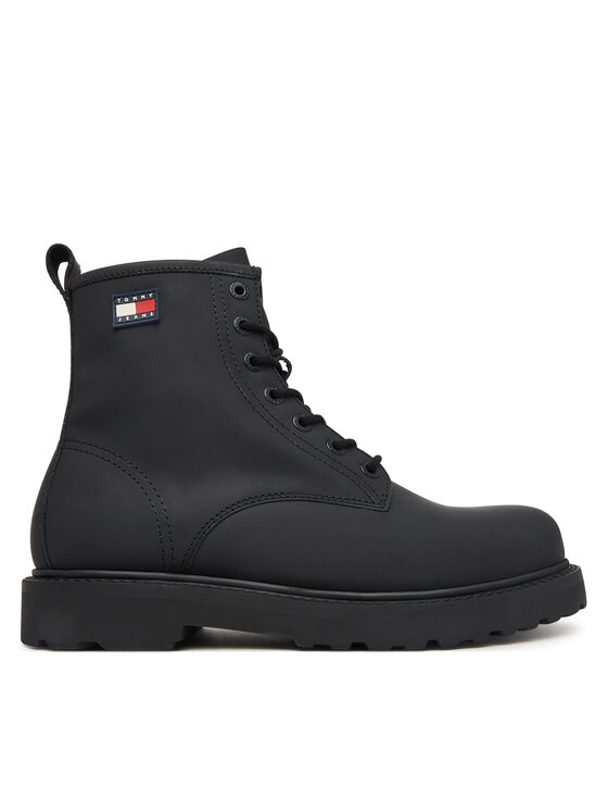Tommy Jeans Tommy Jeans Polacchine Archive '01 Rubber Lace Boot EM0EM01781 Nero