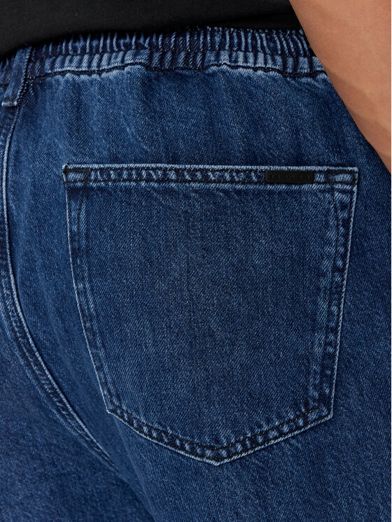 Sisley Sisley Farmer 4QBESE020 Kék Straight Fit