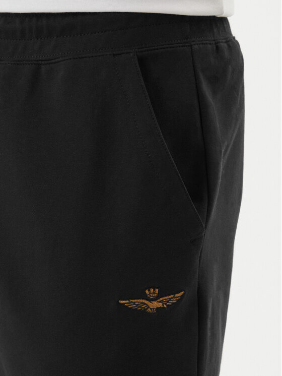 Aeronautica Militare Aeronautica Militare Spodnie dresowe 261PF1008UF00674 Czarny Regular Fit