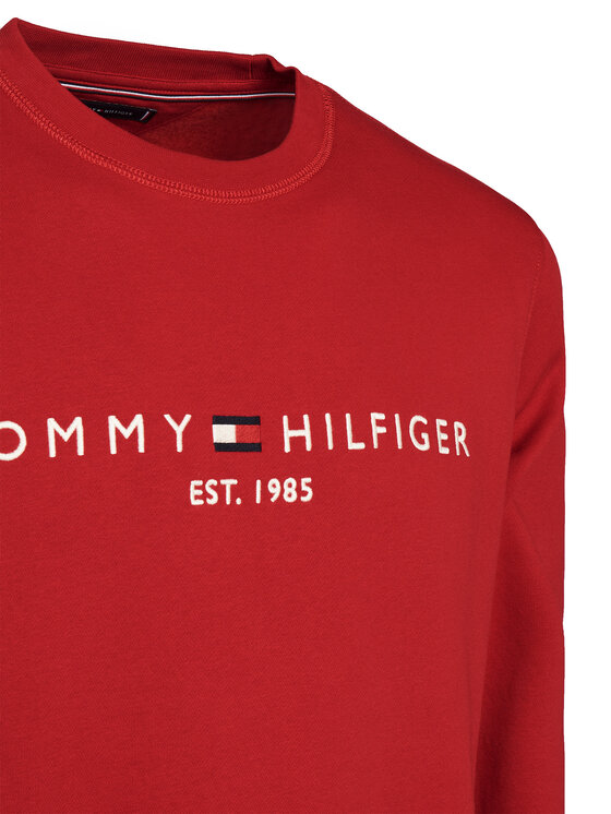 Tommy Hilfiger Tommy Hilfiger Bluza Logo MW0MW11596 Czerwony Regular Fit