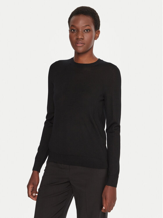 BOSS BOSS Pulover Ferpina 50544987 Črna Slim Fit