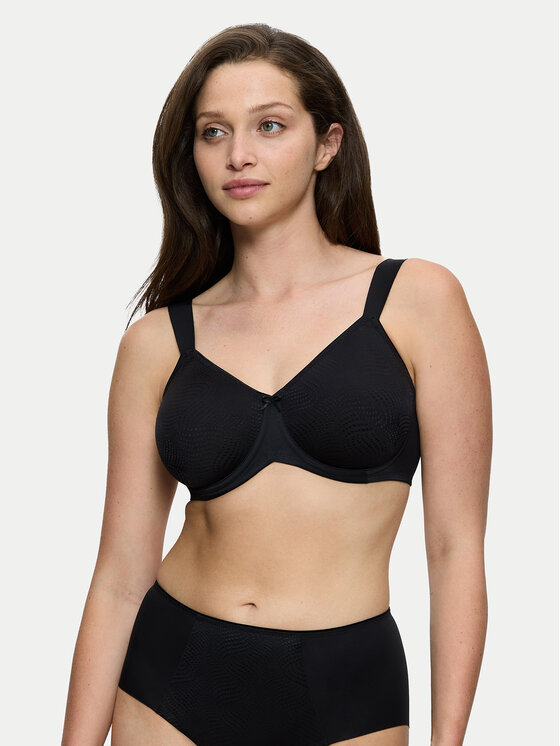Triumph Triumph Biustonosz z fiszbiną Essential Minimizer 10166830 Czarny