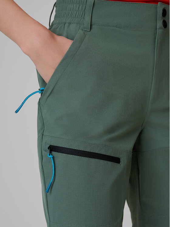4F 4F Szorty sportowe TREKKING Khaki Regular Fit