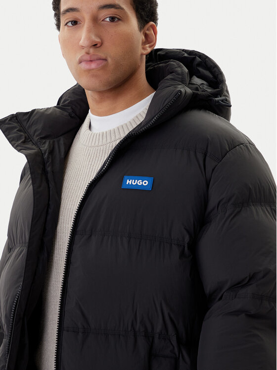 HUGO HUGO Zimní bunda Bodi2541 50546653 Černá Relaxed Fit