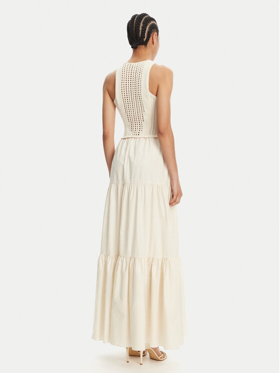 Liu Jo Liu Jo Sommerkleid WA5386 MA44M Écru Regular Fit