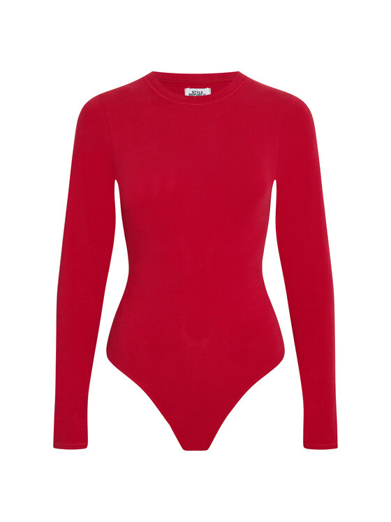 Style Republic Style Republic Body Longsleeve Czerwony ciemny Curvy Fit