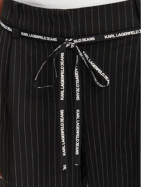 Karl Lagerfeld Jeans Karl Lagerfeld Jeans Pantaloni di tessuto B3W10019 Nero Regular Fit