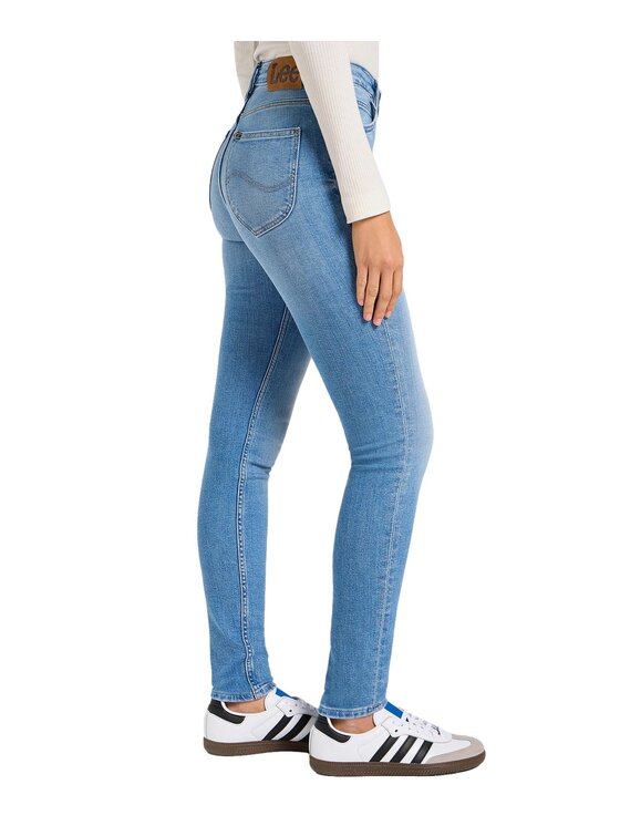 Lee Lee Jeansy 112355541 Niebieski Skinny Fit