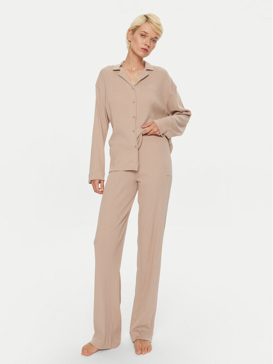 BOSS Boss Pyjama 50511152 Beige Relaxed Fit