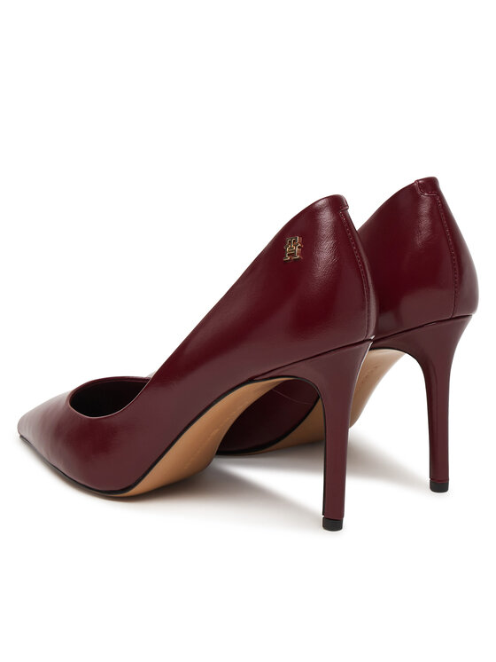 Tommy Hilfiger Tommy Hilfiger Szpilki Essential Pointed Pump FW0FW09362 Bordowy